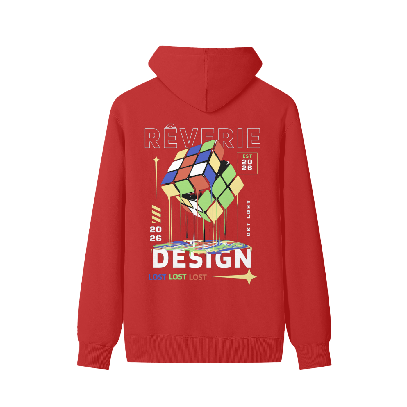 Rêverie Rubix-Cube Design Hoodie